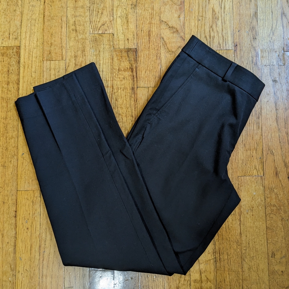 NWT Banana Republic Ryan Black Straight Leg Pants Sz 4
